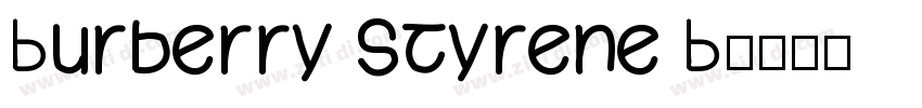 Burberry Styrene B字体转换